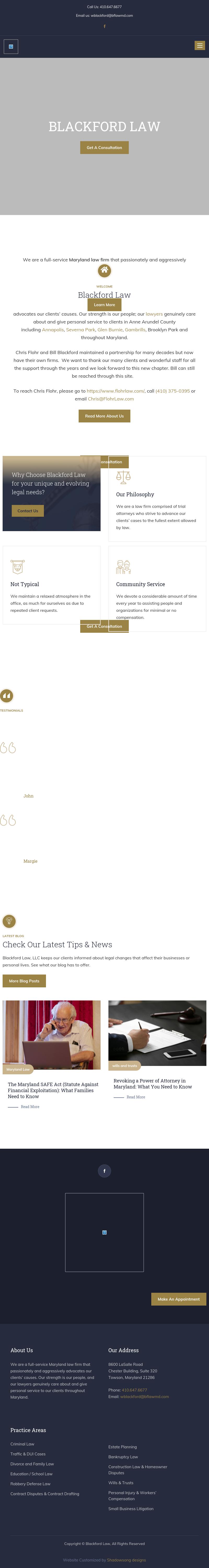 Blackford & Flohr, LLC - Severna Park MD Lawyers