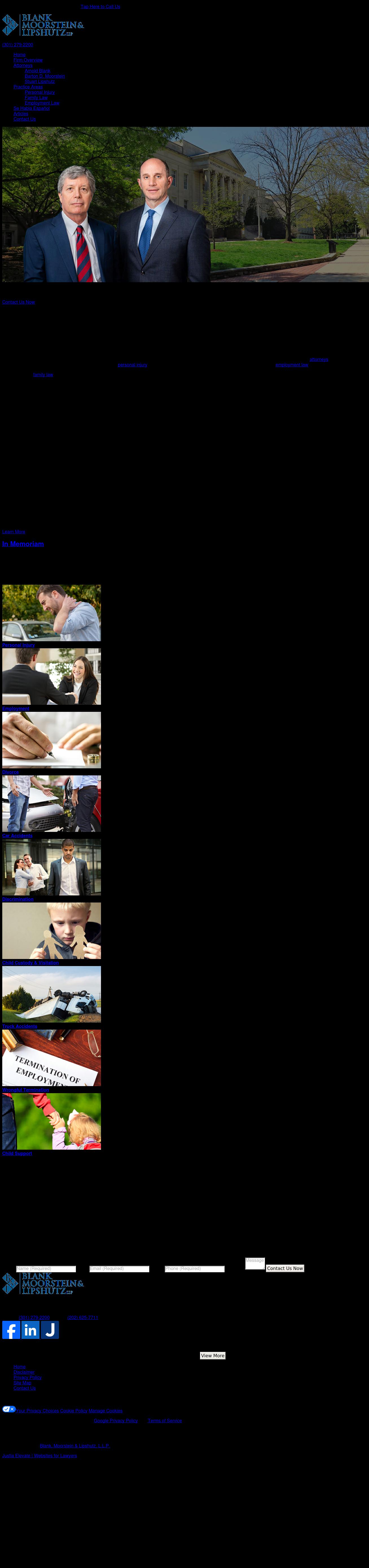 Blank, Moorstein & Lipshutz L.L.P. - Rockville MD Lawyers