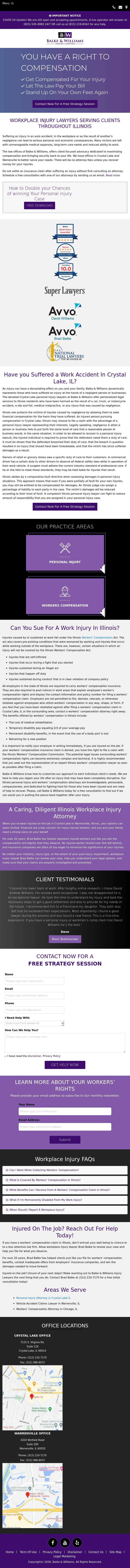 Brad J. Balke, P.C. - Crystal Lake IL Lawyers