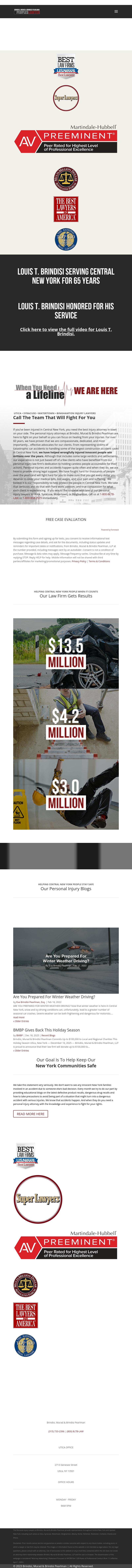 Brindisi, Murad, Brindisi & Pearlman, LLP - Utica NY Lawyers