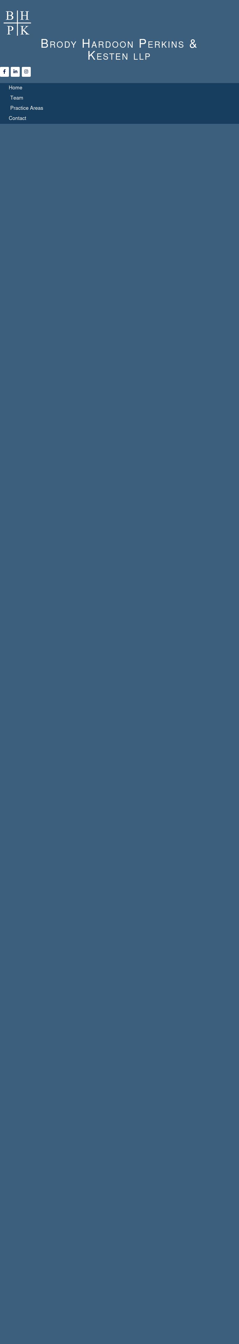 Brody Hardoon Perkins & Kesten, LLP - Boston MA Lawyers