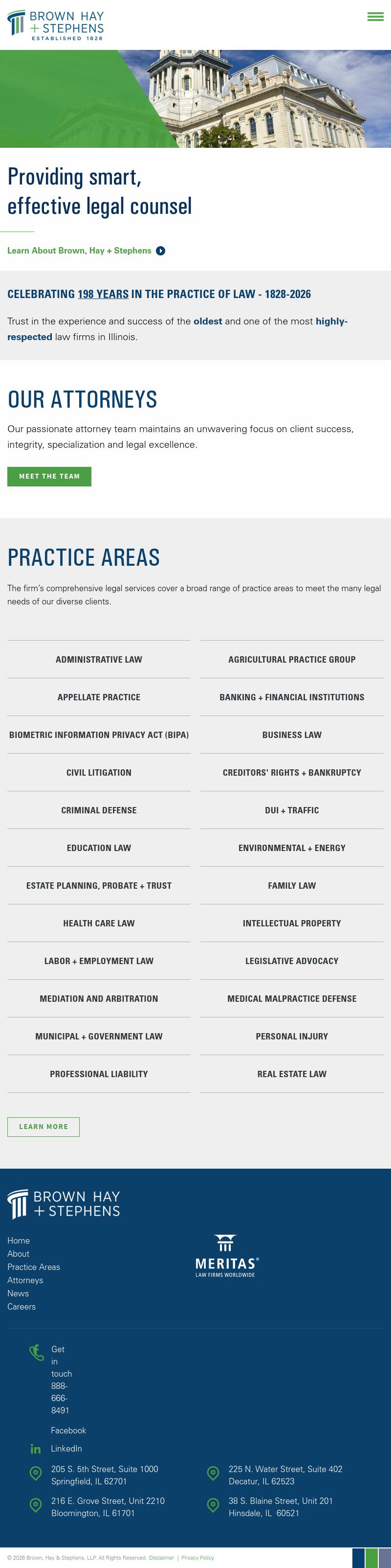 Brown Hay & Stephens LLP - Springfield IL Lawyers