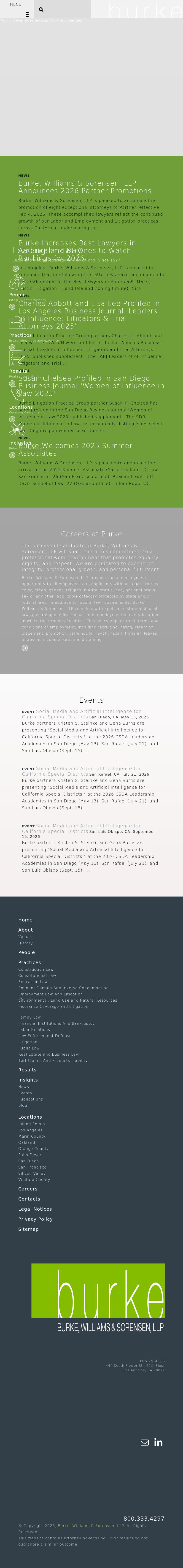 Burke, Williams & Sorensen, LLP - Los Angeles CA Lawyers