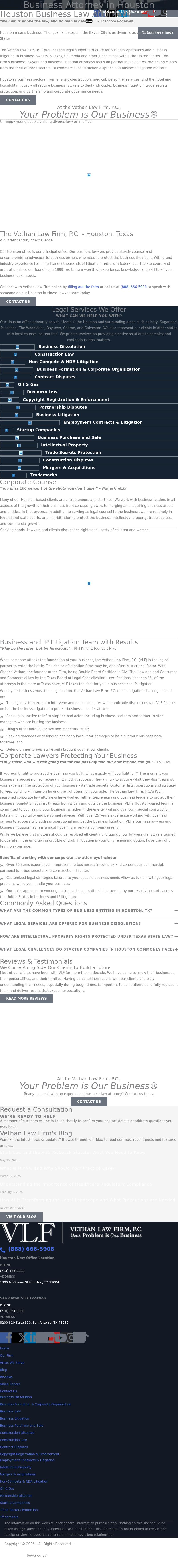 Vethan Law Firm P.C. - Houston TX Lawyers