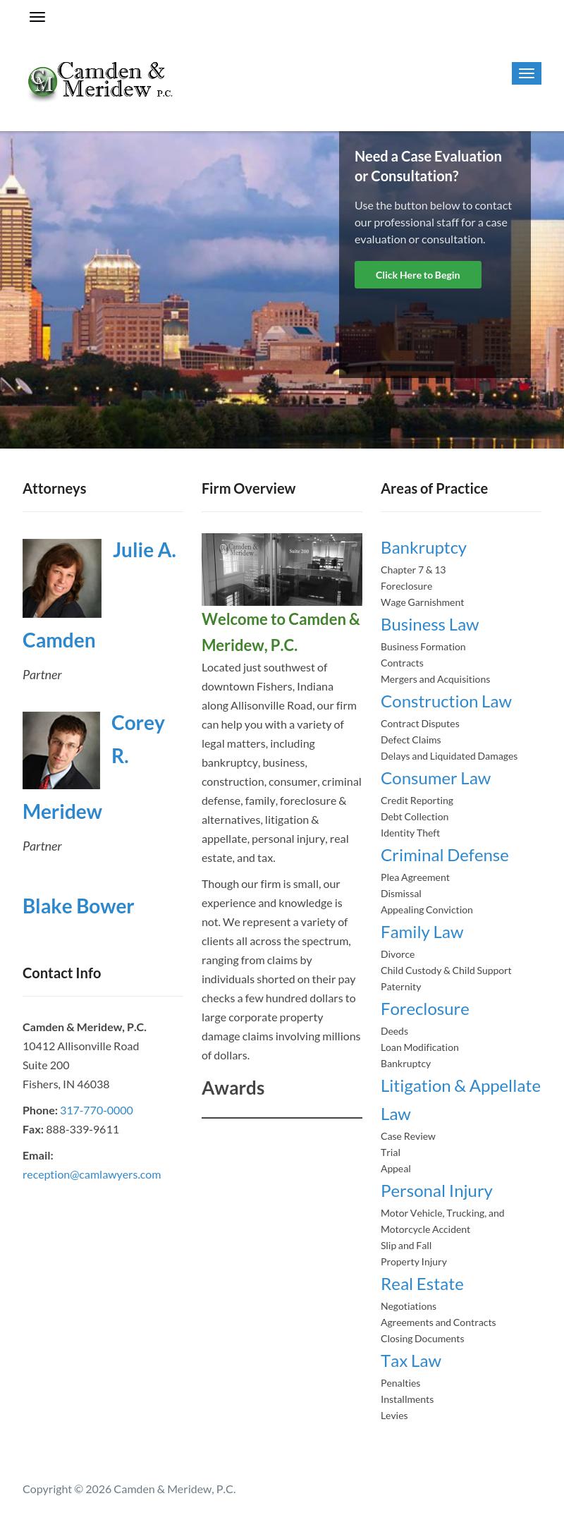 Camden & Meridew PC - Fishers IN Lawyers