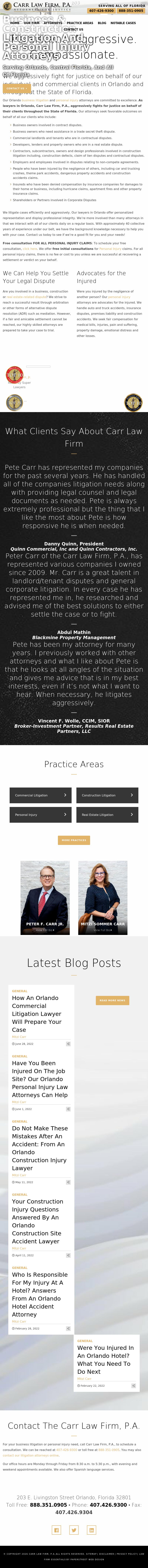Carr Law Firm, P.A. - Orlando FL Lawyers