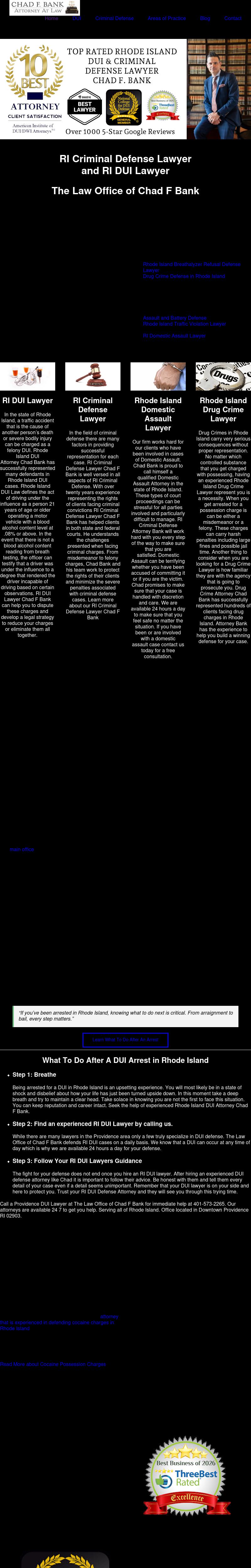 The Law Office of Chad F Bank - Providence RI Lawyers