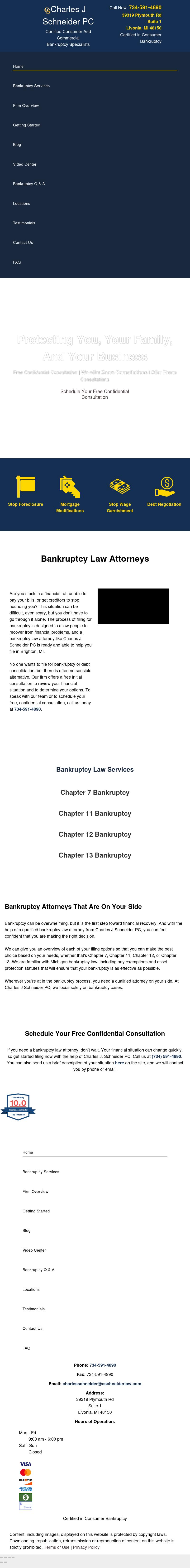 Charles J. Schneider, P.C. - Livonia MI Lawyers