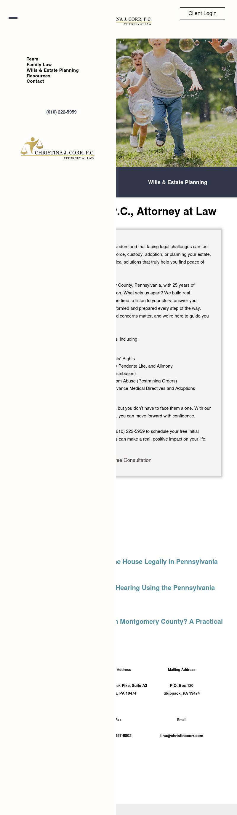 Christina J. Corr, P.C. - Skippack PA Lawyers