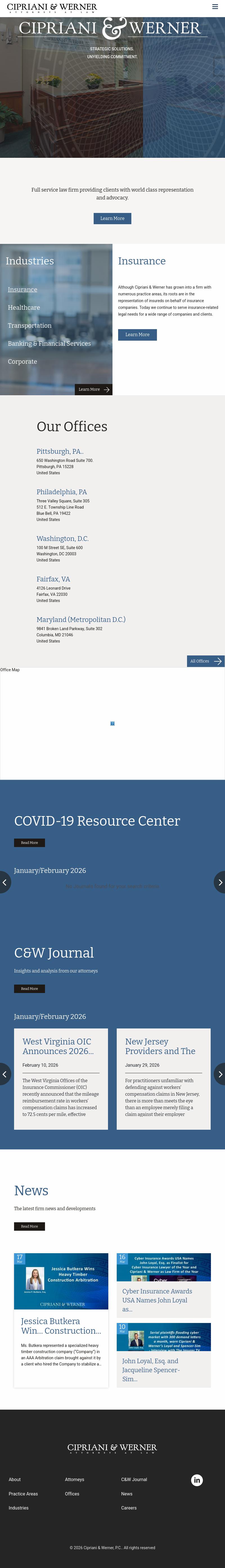 Cipriani & Werner, P.C. - Blue Bell PA Lawyers