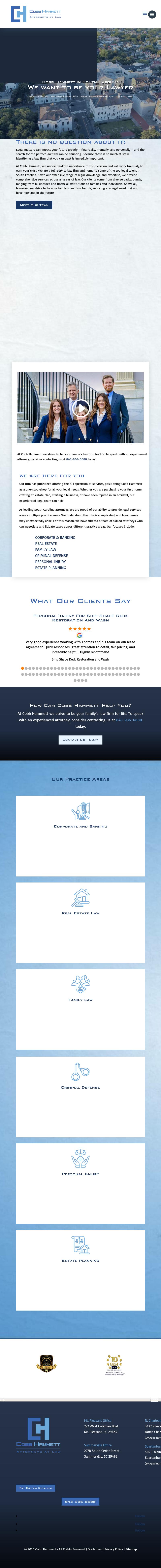 Cobb, Dill & Hammett, LLC - Mt. Pleasant SC Lawyers