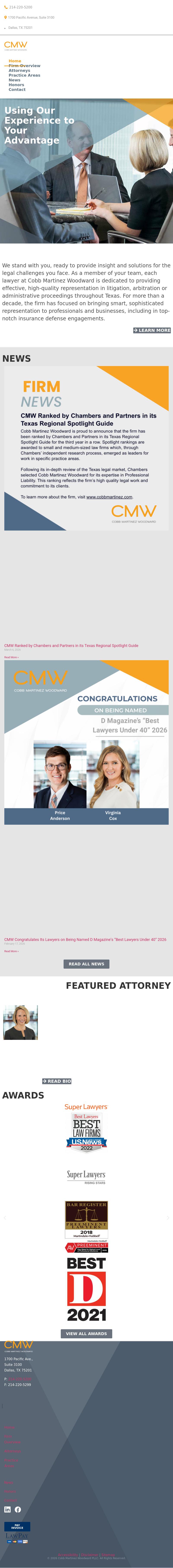 Cobb Martinez Woodward PLLC - Dallas TX Lawyers