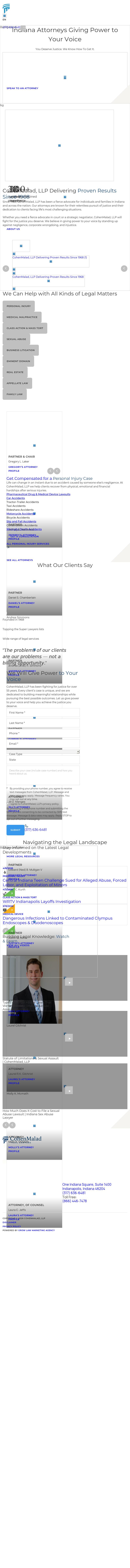 Cohen & Malad, LLP - Indianapolis IN Lawyers