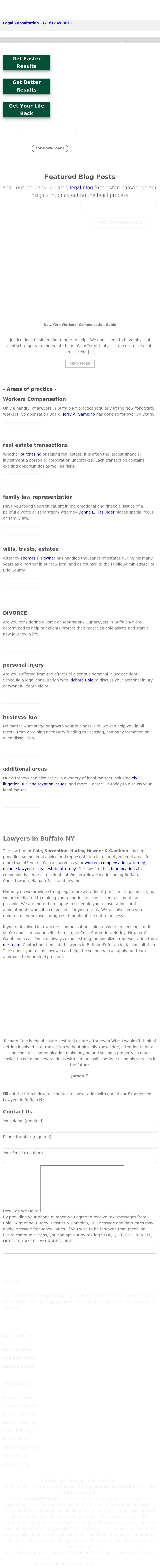 Cole, Sorrentino, Hurley, Hewner & Gambino, P.C. - Batavia NY Lawyers