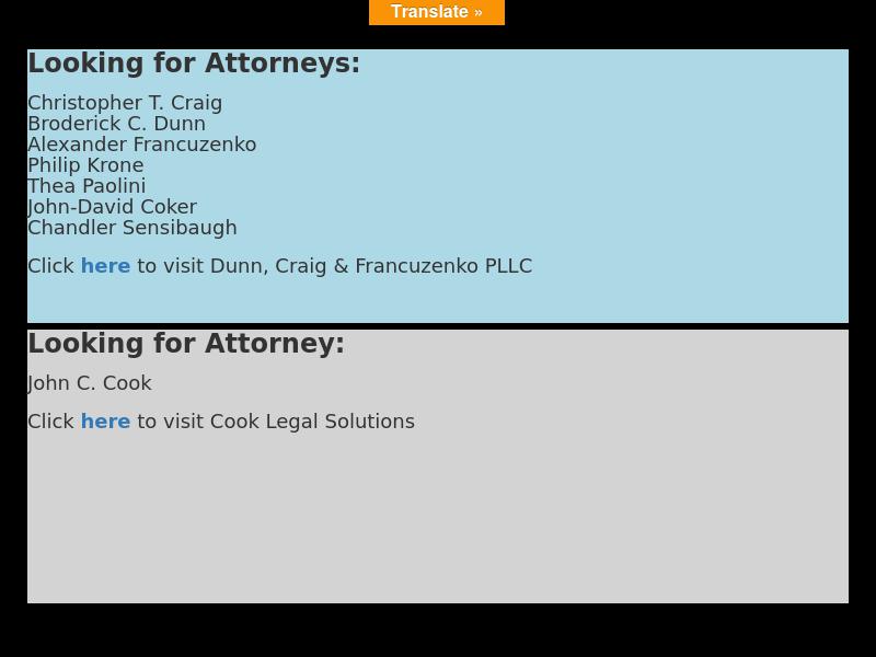 Cook Craig & Francuzenko, PLLC - Fairfax VA Lawyers