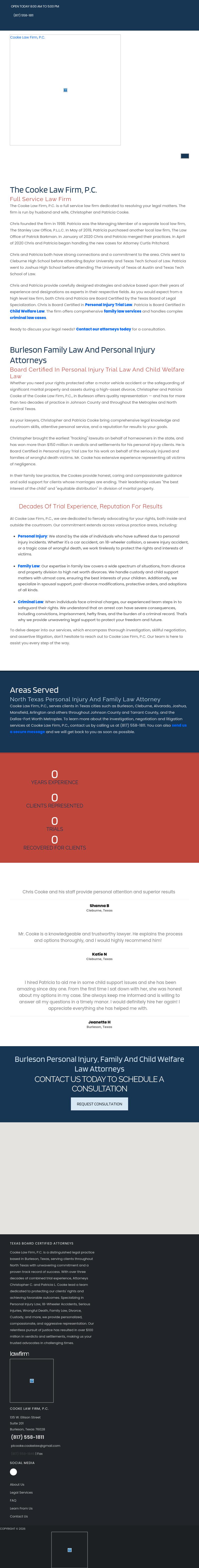 Cooke Law Firm, P.C. - Cleburne TX Lawyers