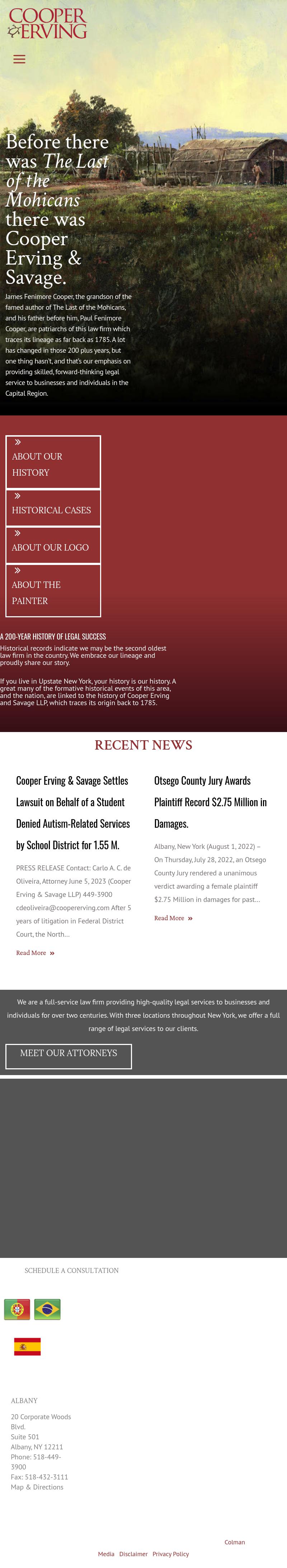 Cooper Erving & Savage LLP - Clifton Park NY Lawyers