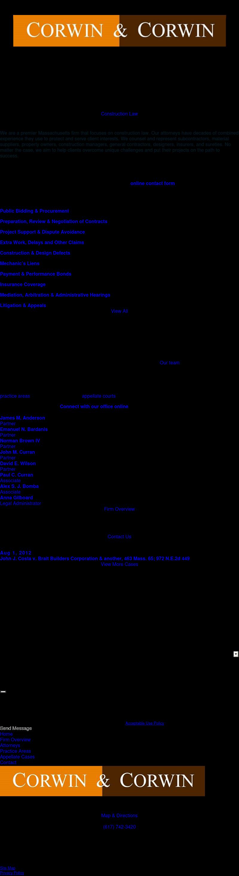 Corwin & Corwin LLP - Woburn MA Lawyers