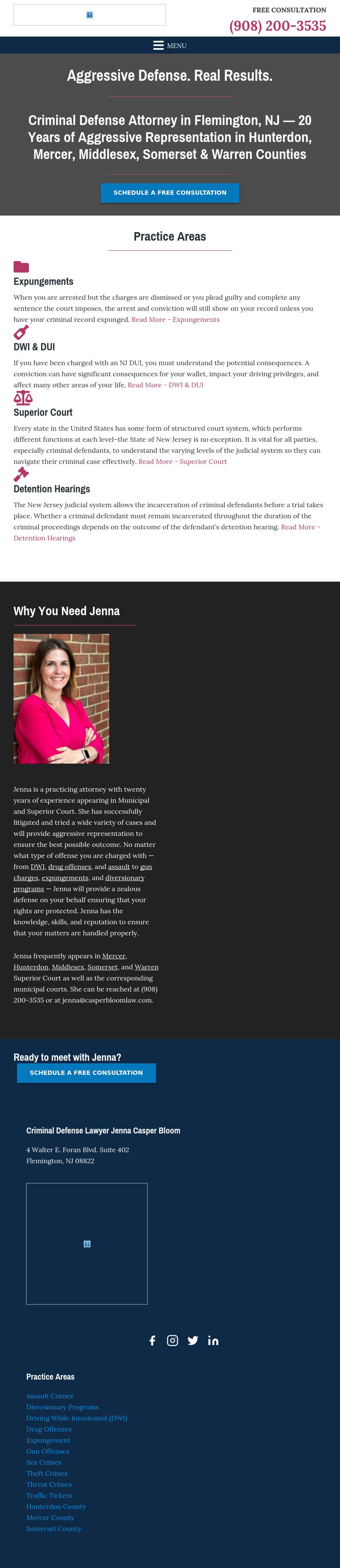 Criminal Defense Lawyer Jenna Casper Bloom - Flemington NJ Lawyers