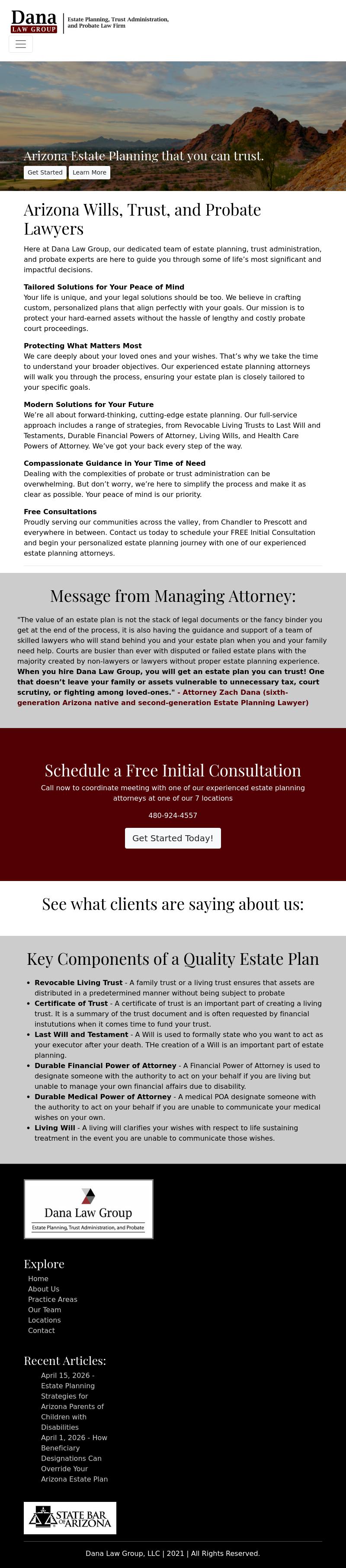 Dana Law Group, LLC - Mesa AZ Lawyers