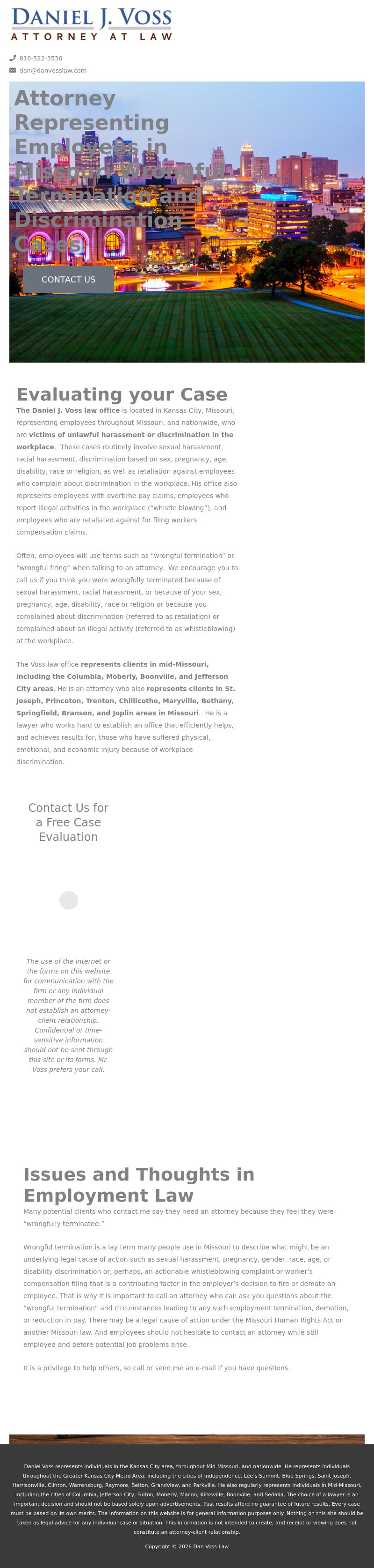 Daniel J. Voss - Kansas City MO Lawyers