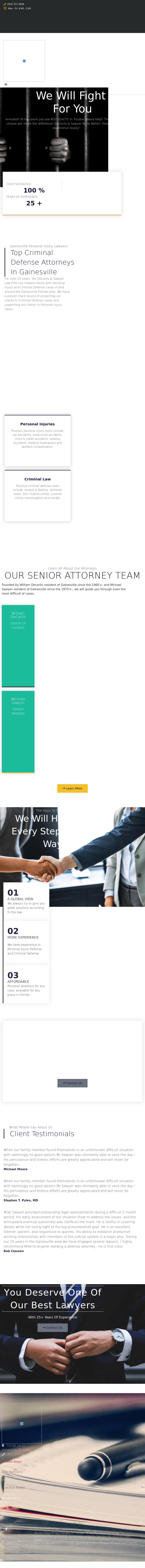 DeCarlis & Sawyer - Gainesville FL Lawyers