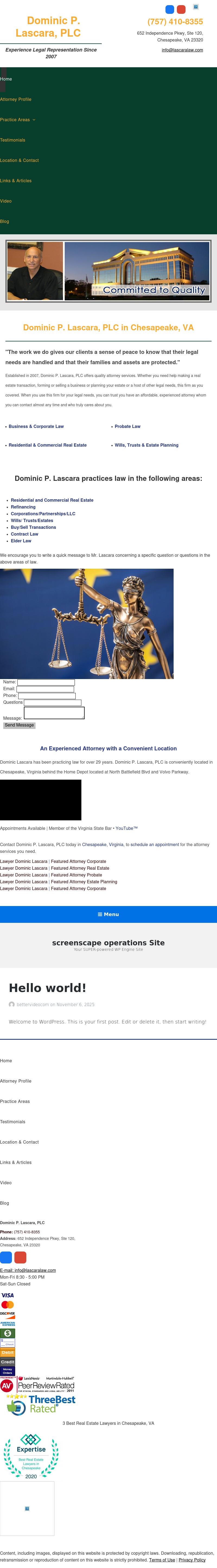 Dominic P. Lascara, PLC - Chesapeake VA Lawyers