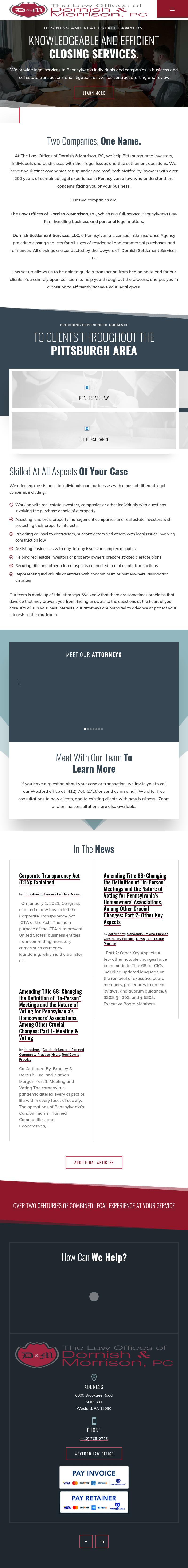 Dornish Law Offices, P.C. - Pittsburgh PA Lawyers