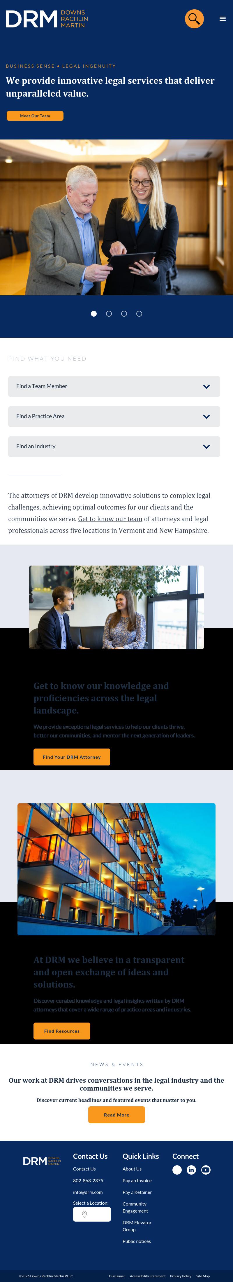 Downs Rachlin Martin PLLC - St. Johnsbury VT Lawyers