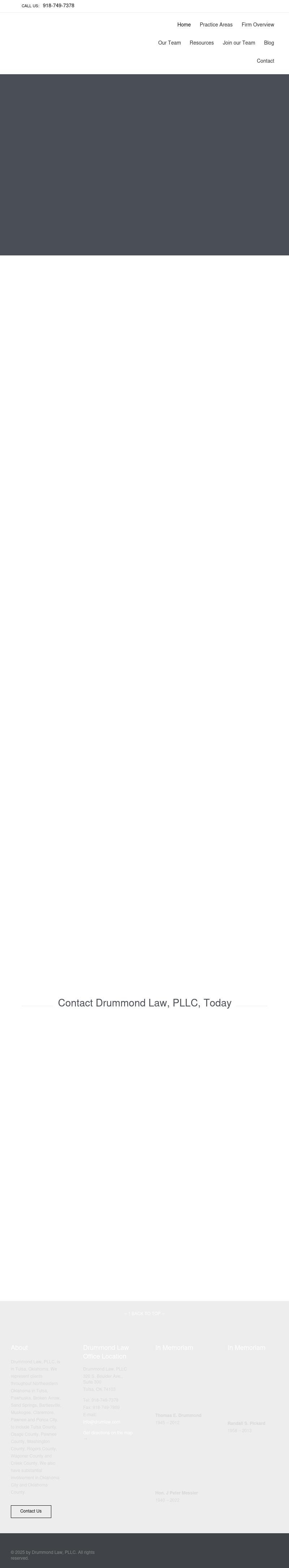 Drummond Law, PLLC - Pawhuska OK Lawyers