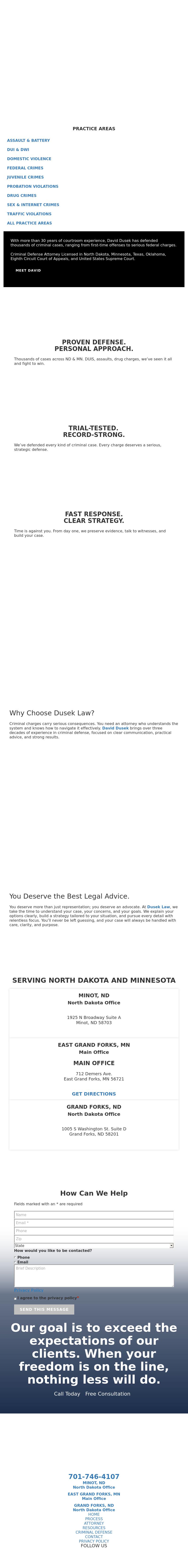 Dusek Law - Grand Forks ND Lawyers