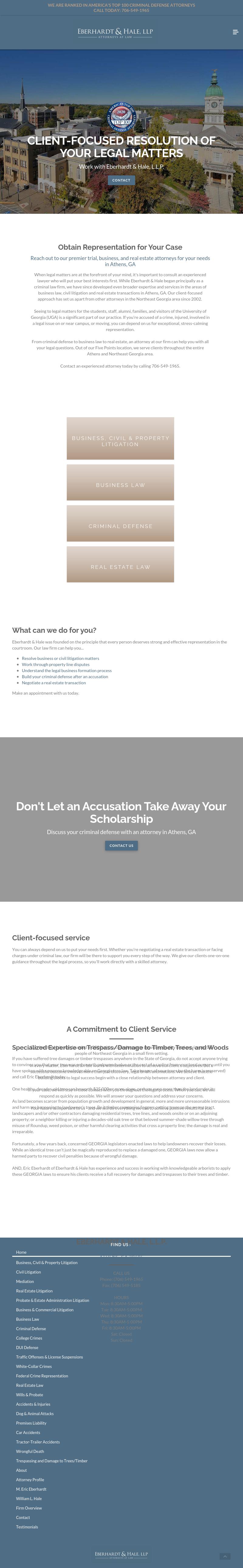 Eberhardt & Hale LLP - Athens GA Lawyers