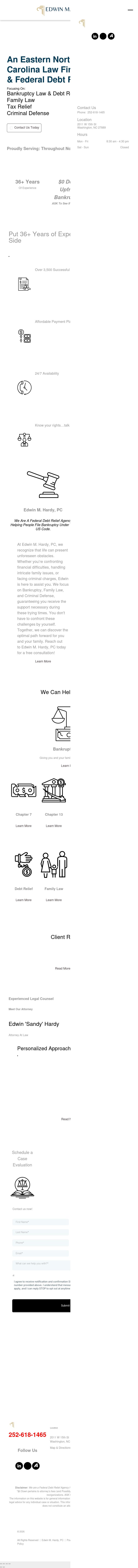 Edwin M. Hardy, P.C. - Greenville NC Lawyers