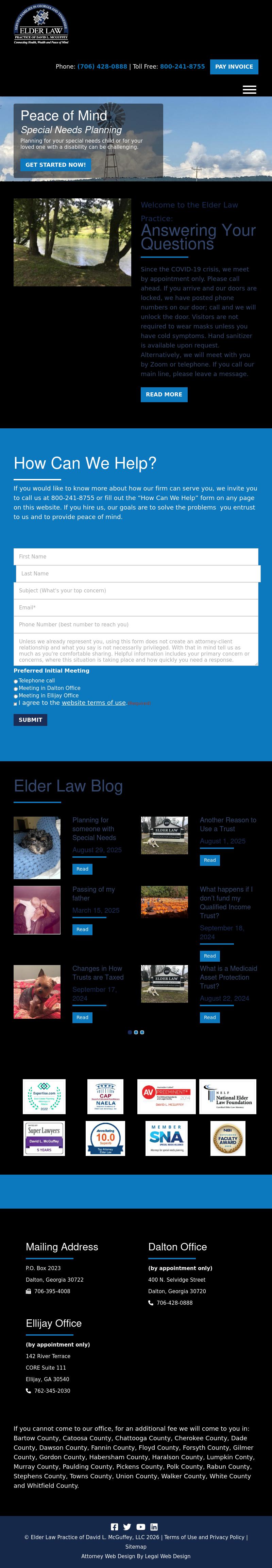 Elder Law Practice of David L. McGuffey - Dalton GA Lawyers