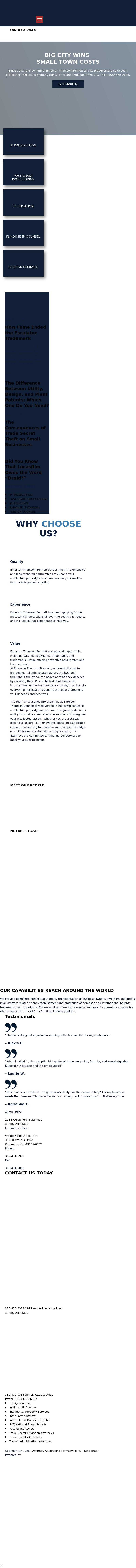Emerson Thomson Bennett, LLC - Akron OH Lawyers