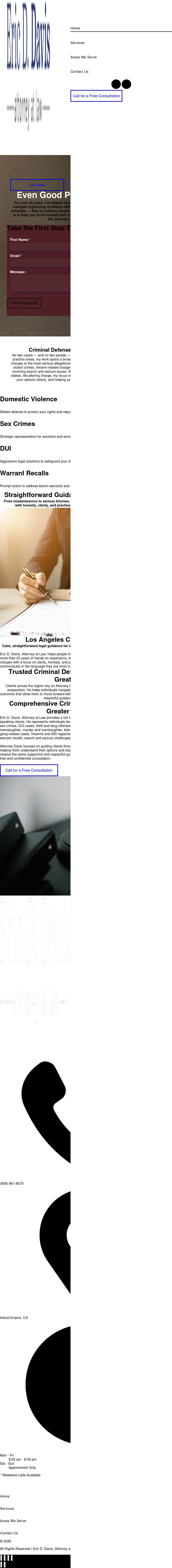 Eric D. Davis Attorney at Law - Diamond Bar CA Lawyers