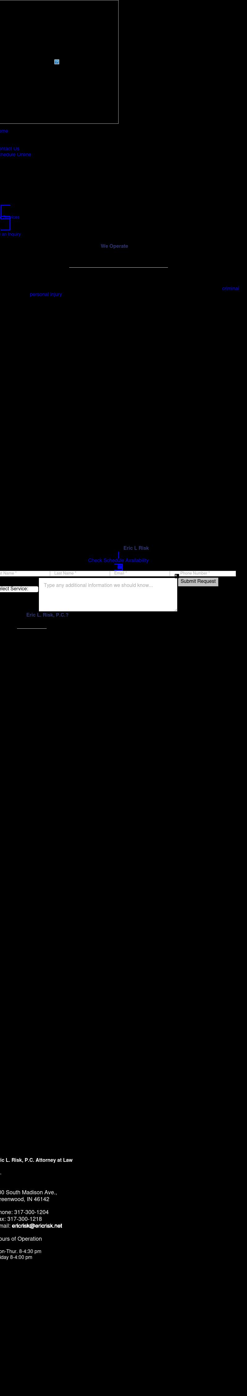 Eric L. Risk - Attorney at Law - Greenwood IN Lawyers