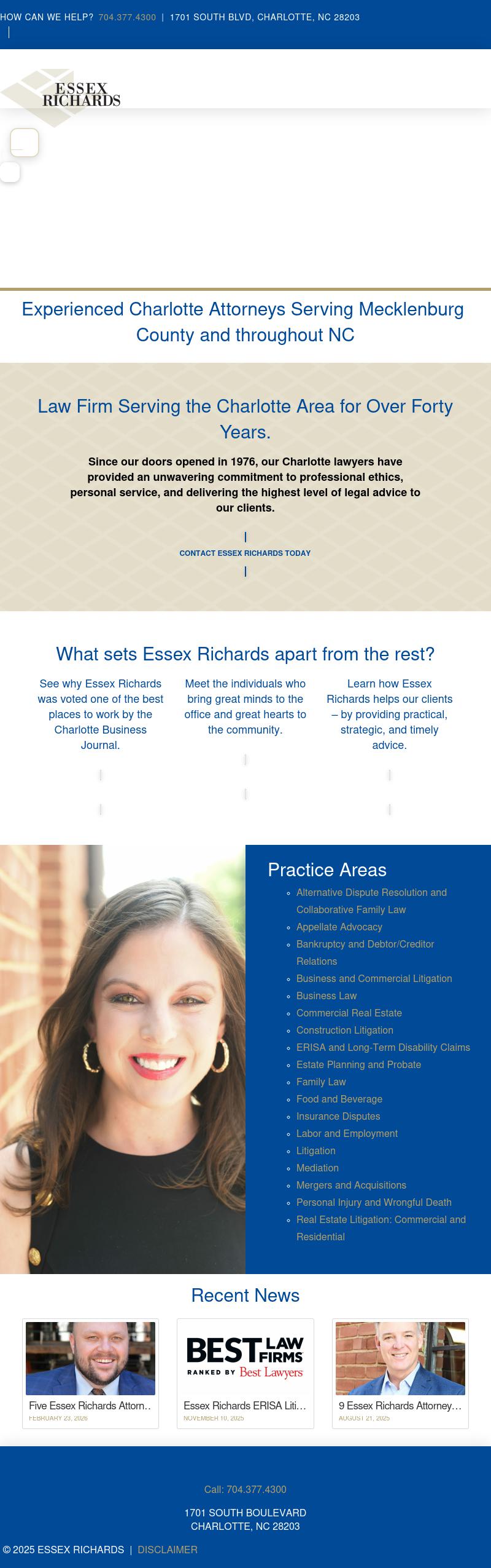 Essex Richards, P.A. - Charlotte NC Lawyers