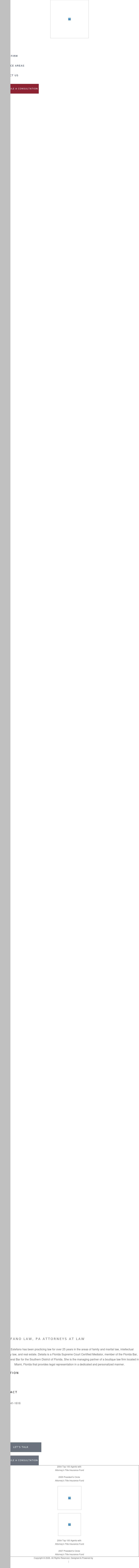 Estefano Law, PA - Coral Gables FL Lawyers