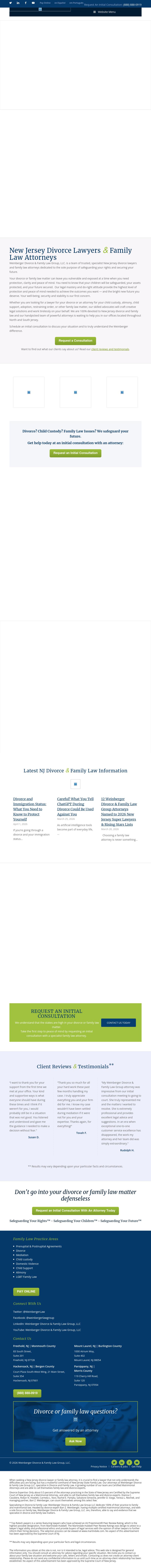 Weinberger Divorce & Family Law Group - Cranford NJ Lawyers