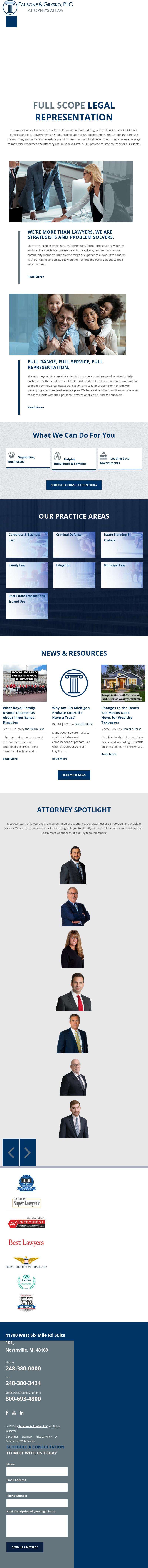 Fausone Bohn, LLP - Northville MI Lawyers