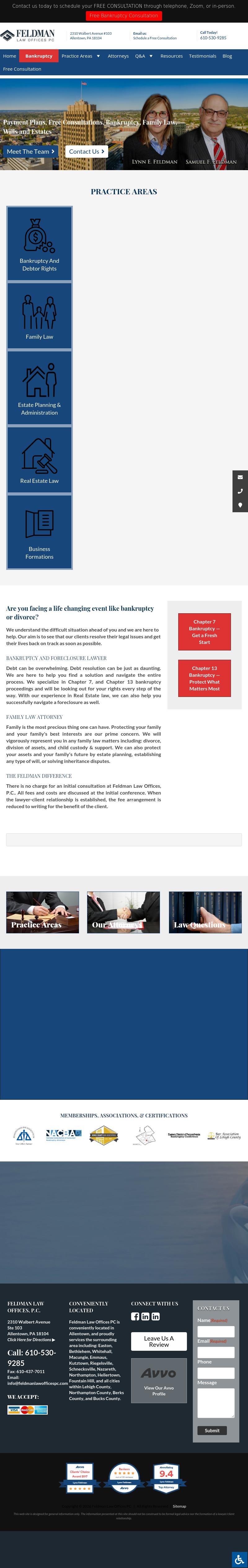 Feldman Law Offices PC - Allentown PA Lawyers