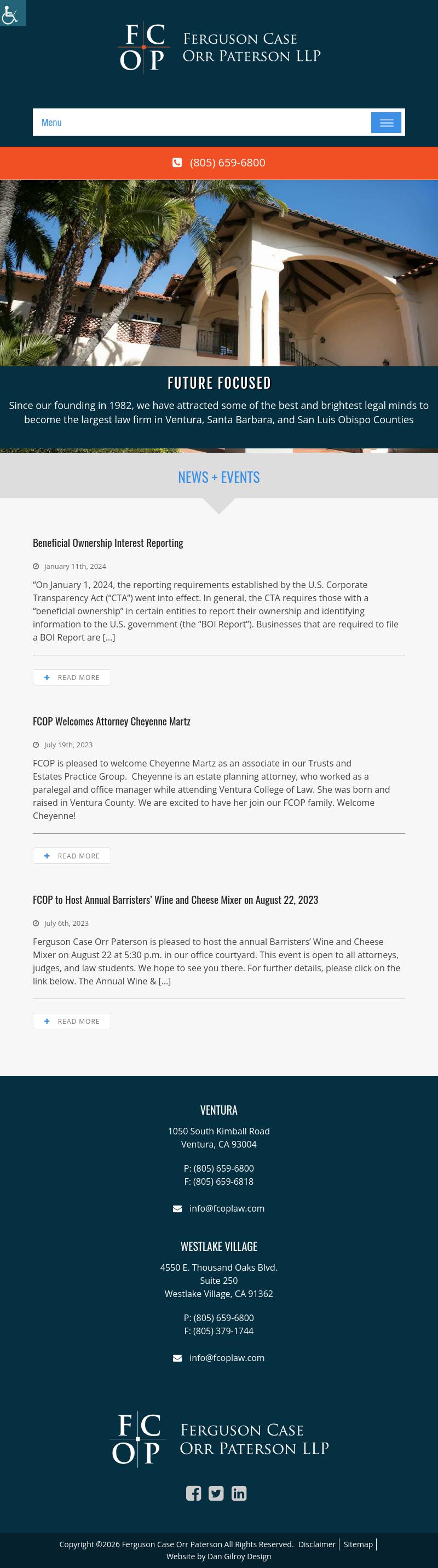 Ferguson Case Orr Paterson LLP - Ventura CA Lawyers