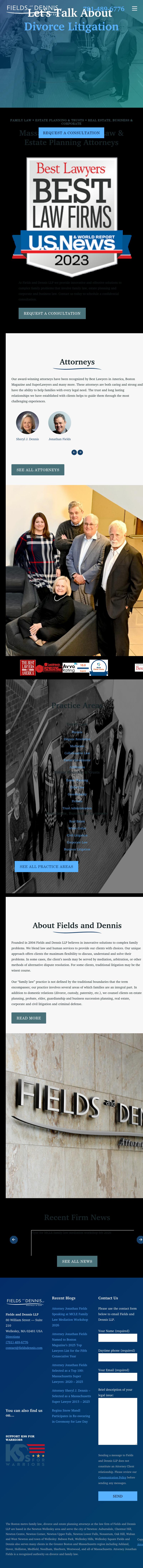 Fields and Dennis, LLP - Wellesley MA Lawyers