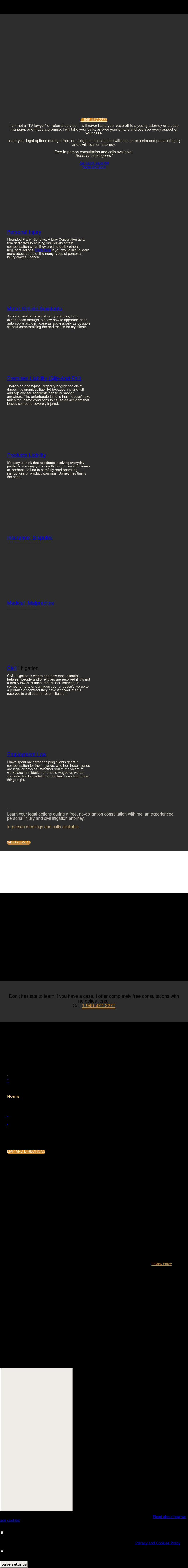 Frank Nicholas A Law Corporation - Irvine CA Lawyers