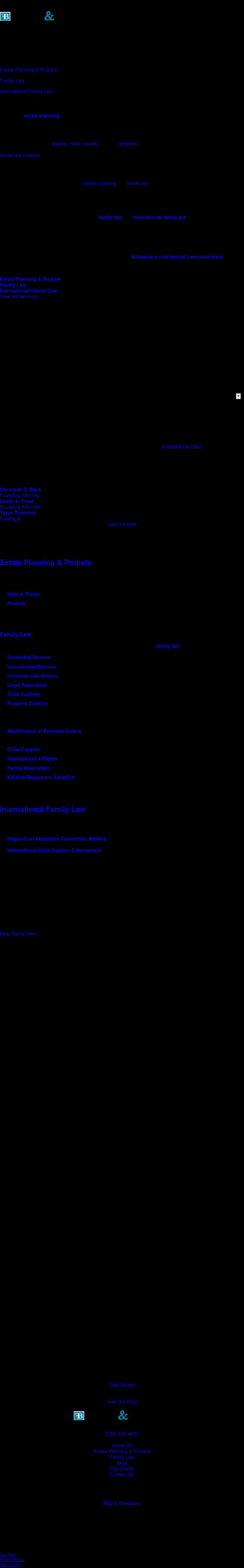 Frost & Beck PC - Boulder CO Lawyers