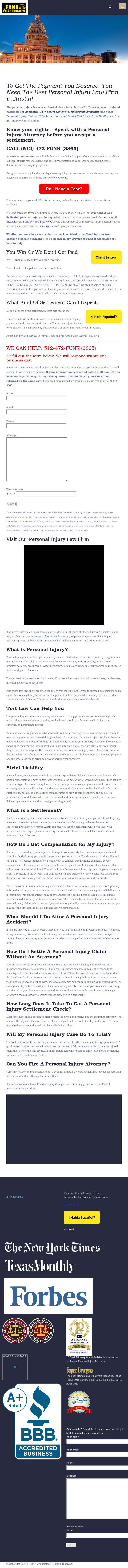 Funk and Associates - Austin TX Lawyers