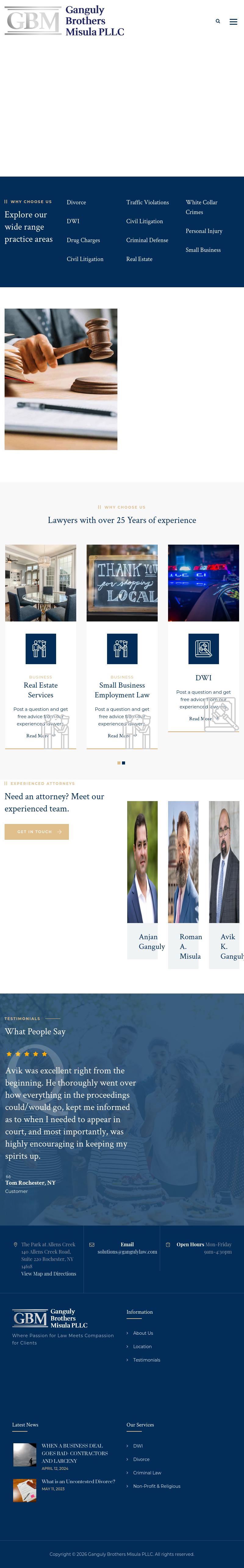 Ganguly Brothers, PLLC - Rochester NY Lawyers