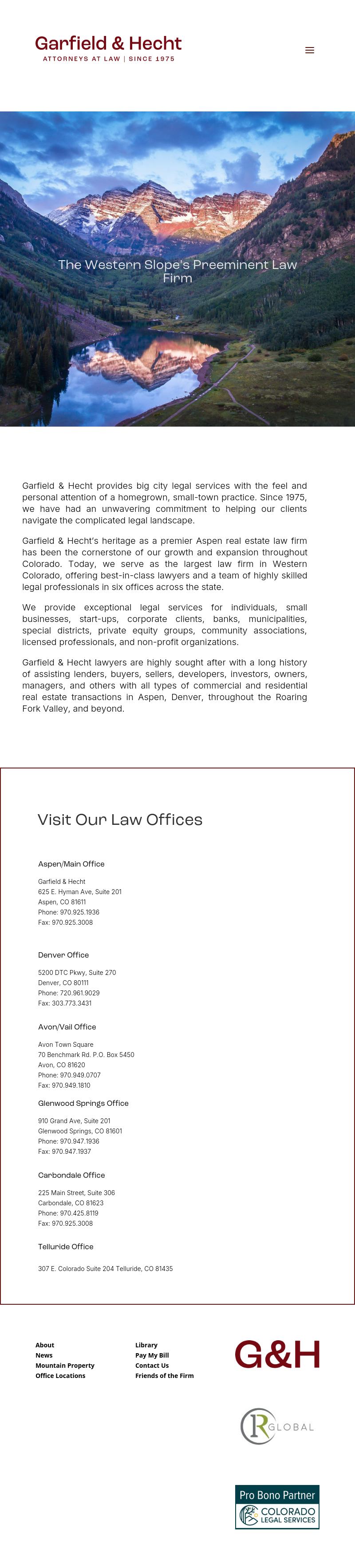Garfield & Hecht, P.C. - Aspen CO Lawyers