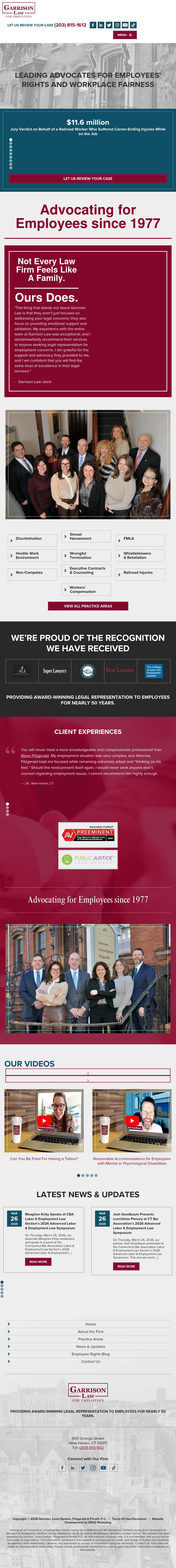 Garrison, Levin-Epstein, Richardson, Fitzgerald & Pirrotti, P.C. - New Haven CT Lawyers